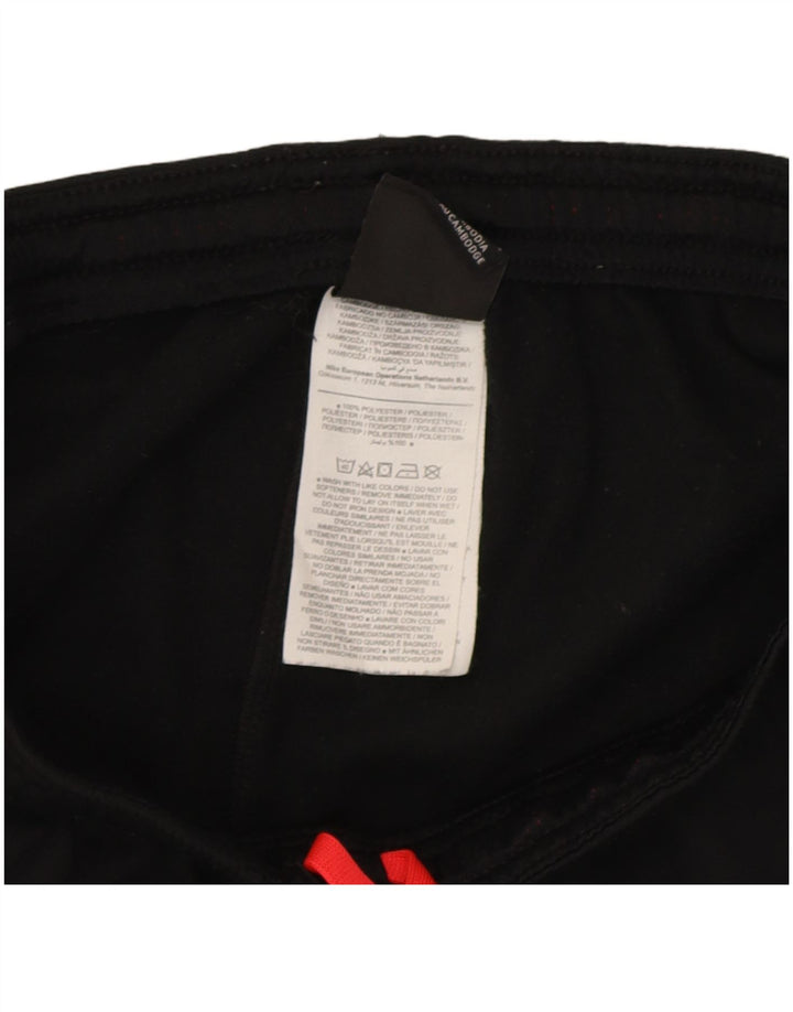 Nike Pantalon de survêtement pour femme UK 12 Medium Noir Colourblock Polyester