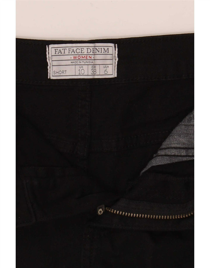 Fat Face Short en jean pour femme UK 10 Small W27 Noir