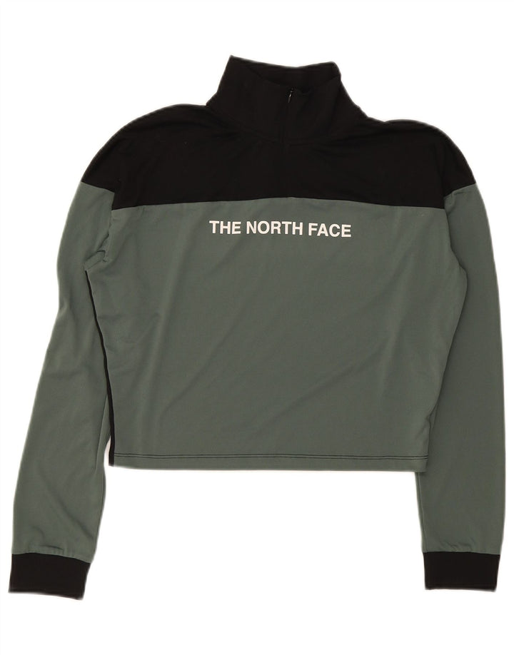The North Face Haut de survêtement graphique pour femme UK 14 Kaki moyen
