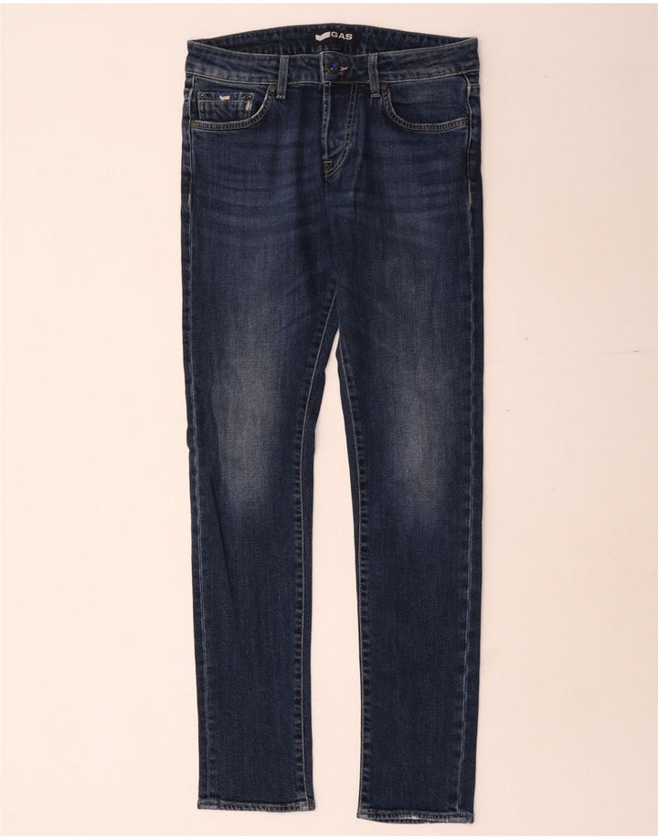Gas Jean Slim Femme W29 L32 Bleu Coton