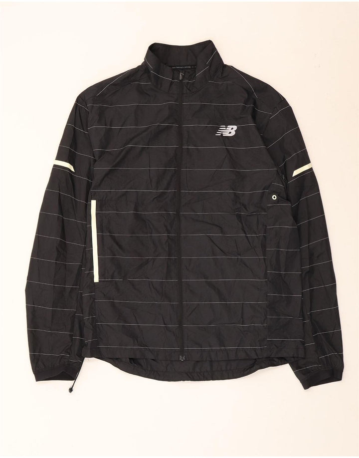 New Balance Veste de Survêtement Graphique Homme Noir Moyen Rayé