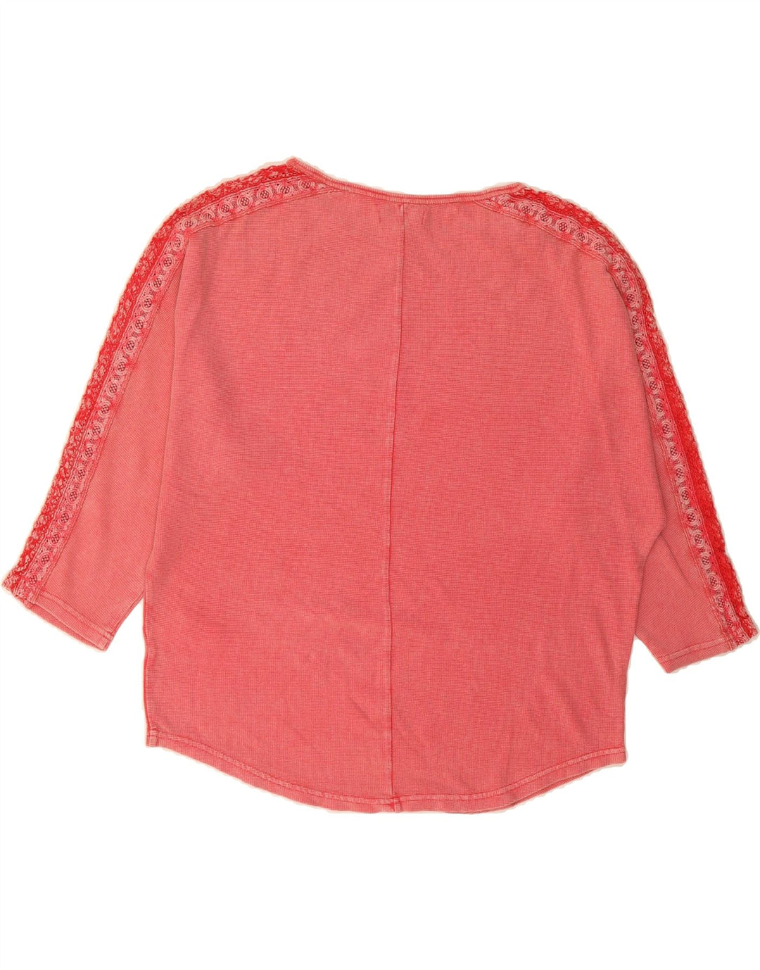 CHAPS Womens Oversized Top 3/4 Sleeve UK 16 Large Red Floral Cotton Vintage Chaps and Second-Hand Chaps from Messina Hembry 