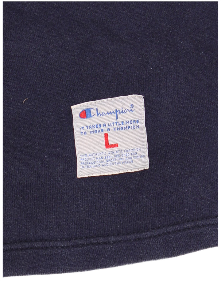 CHAMPION Sweat-shirt graphique surdimensionné pour femme UK 16 Large Bleu marine