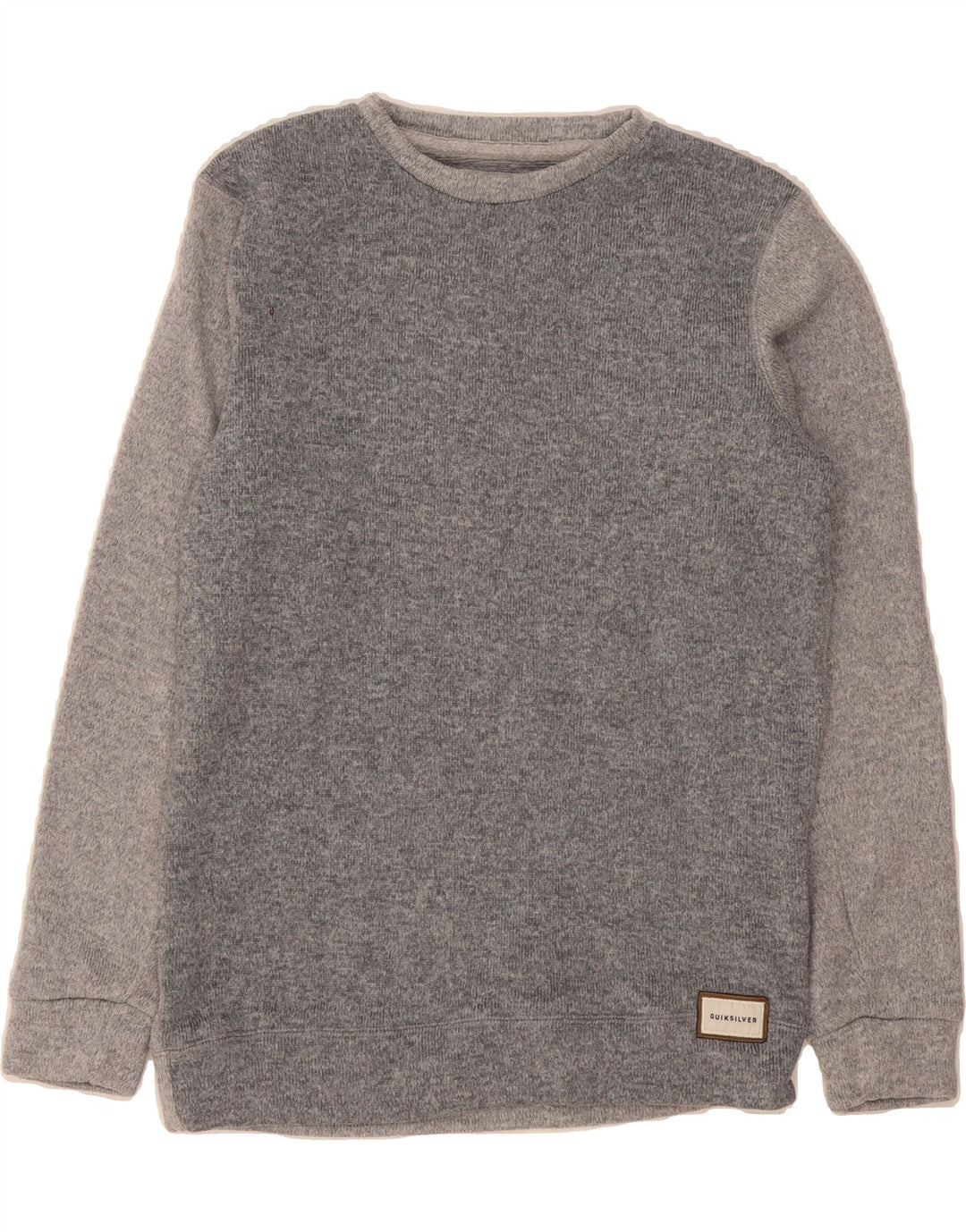 QUIKSILVER Mens Sweatshirt Jumper Medium Grey Colourblock Polyester Vintage Quiksilver and Second-Hand Quiksilver from Messina Hembry 