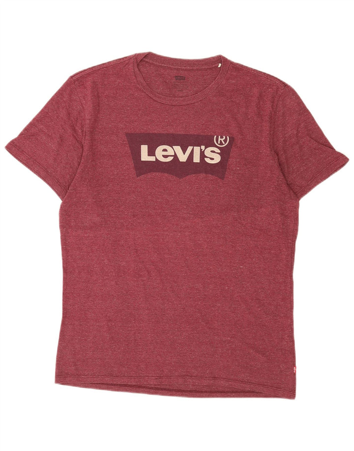 LEVI'S T-Shirt Graphique Homme Bordeaux Moyen