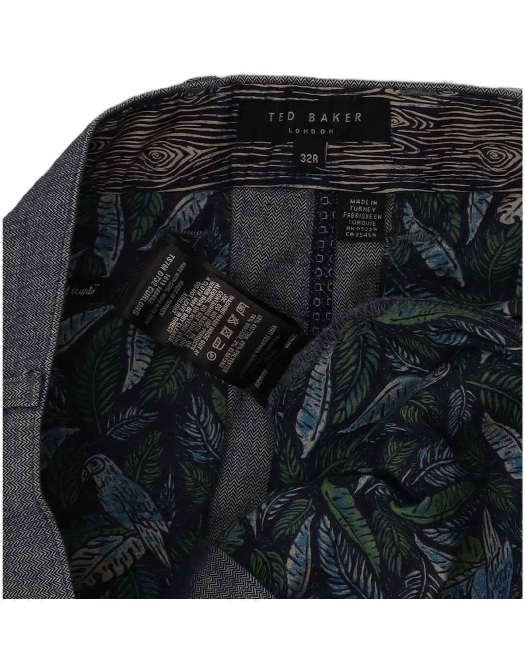 Ted Baker Pantalon de Costume Slim Homme W32 L31 Gris Coton
