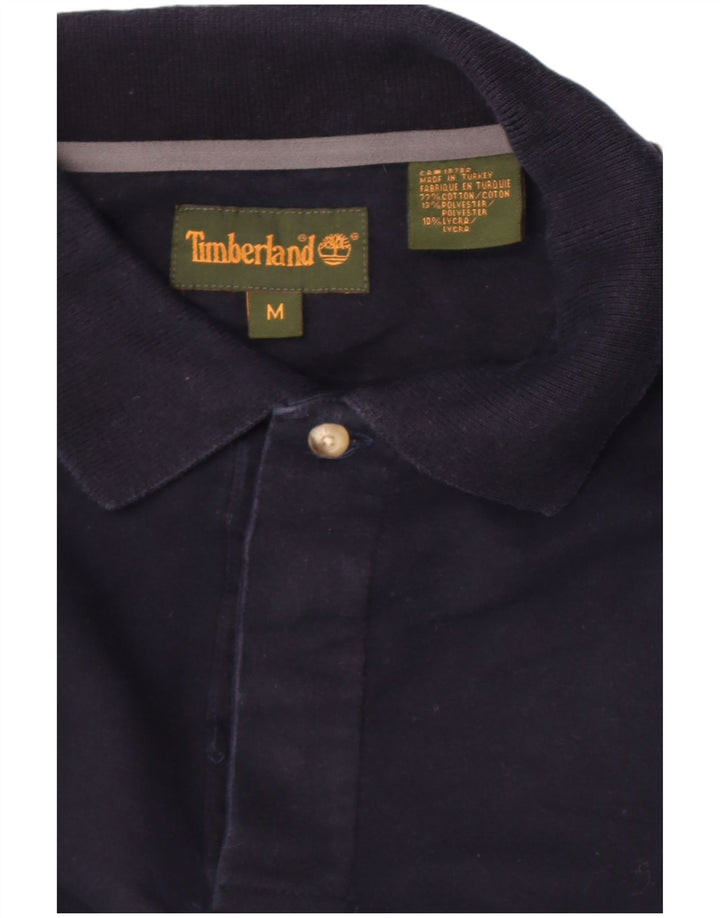 Timberland Polo à Manches Longues Homme Bleu Marine Moyen Coton