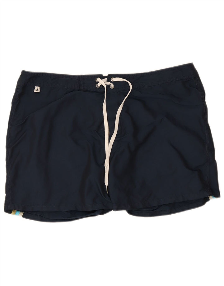 Sundek Short de Bain Homme Grand Polyester Rayé Bleu Marine