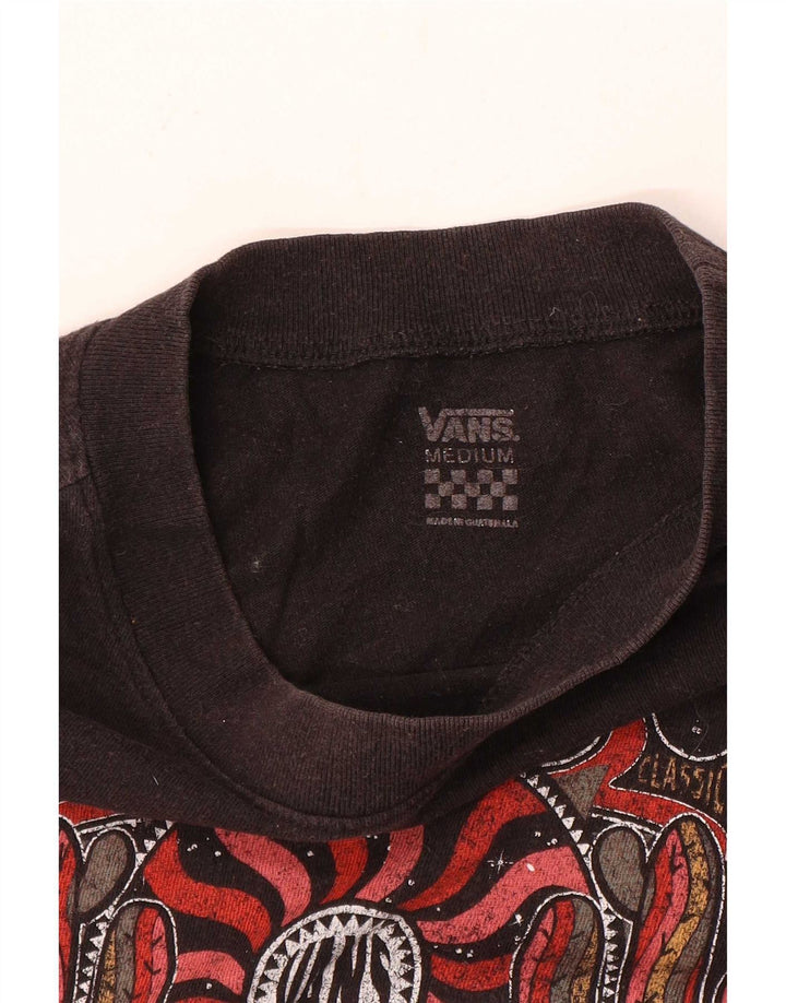 Vans T-shirt graphique pour femme UK 14 Noir moyen