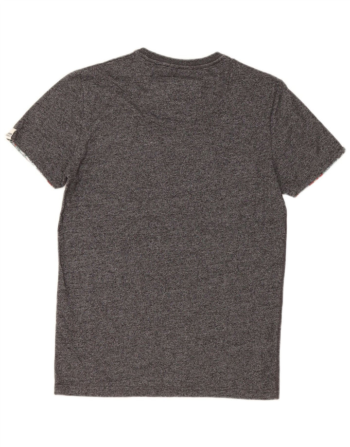 Superdry T-Shirt Homme Petit Gris Moucheté Coton