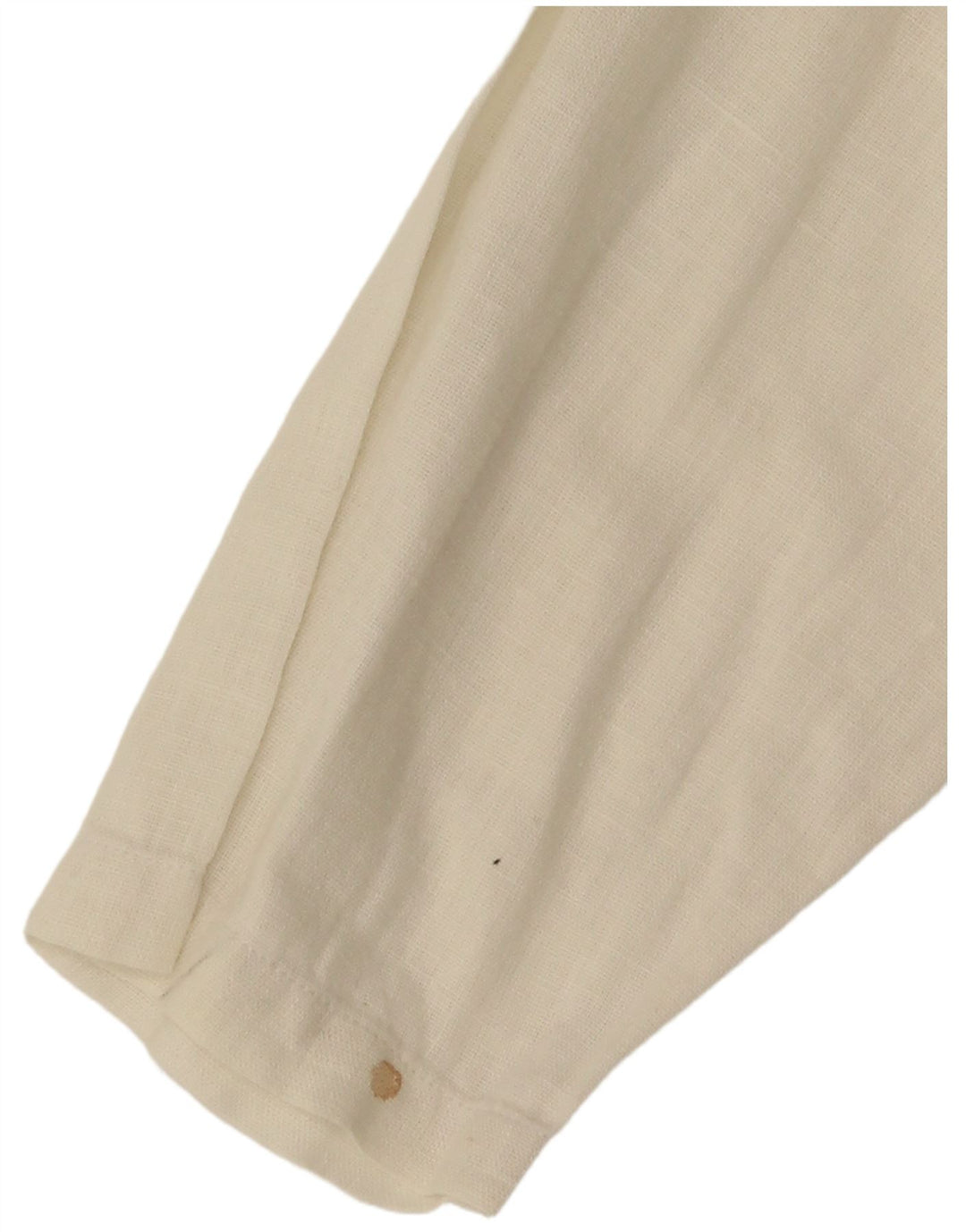 Benetton Chemisier court pour femme UK 44 Medium Blanc cassé