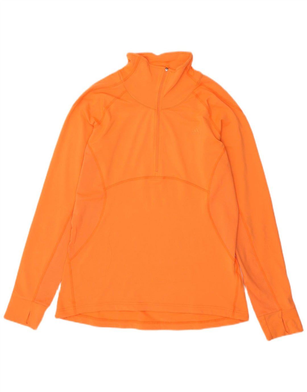 ADIDAS Haut de survêtement Climalite pour femme UK 16/18 Large Orange