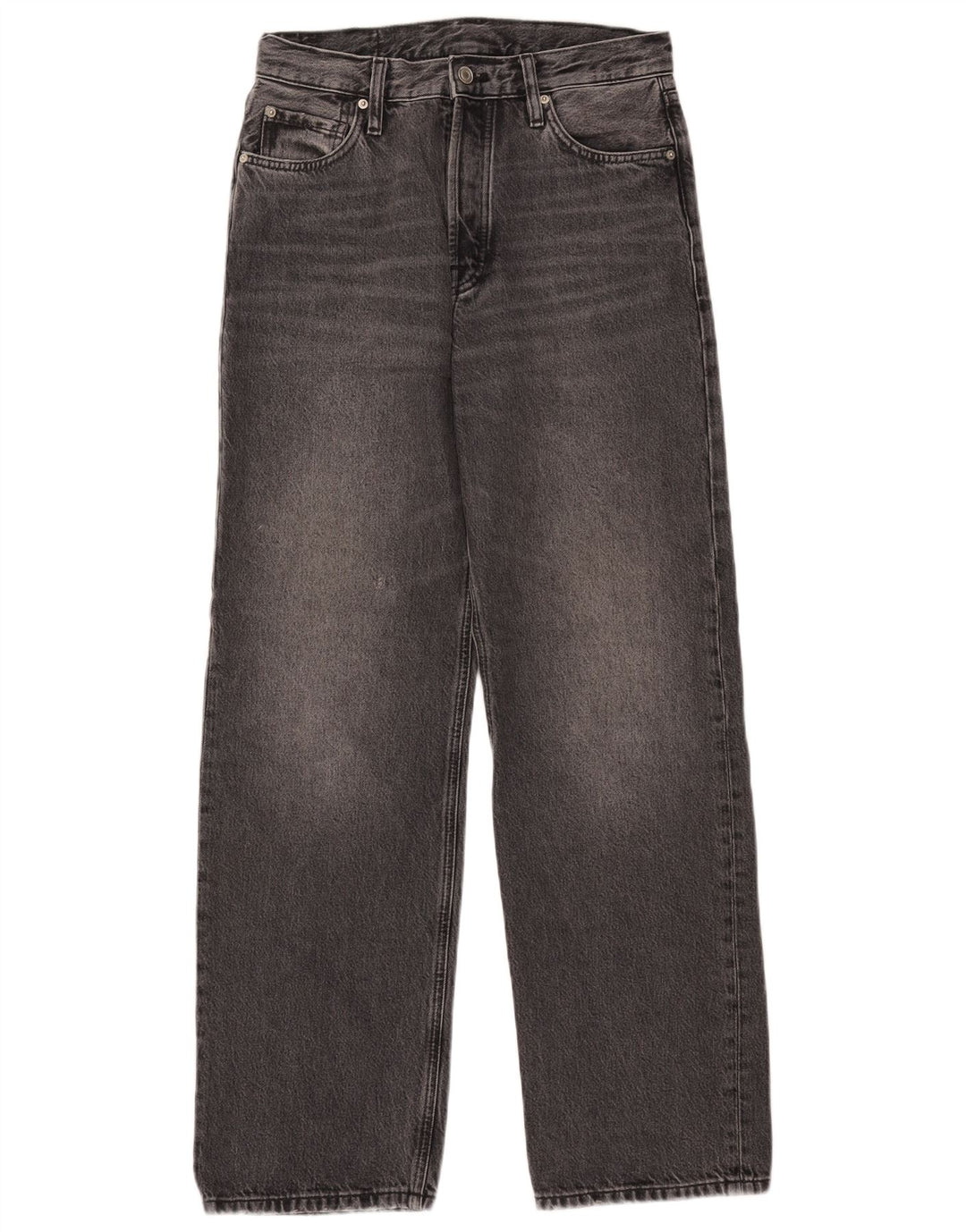 Massimo Dutti Jean ample pour femme EU 38 Small W28 L30 Gris Coton