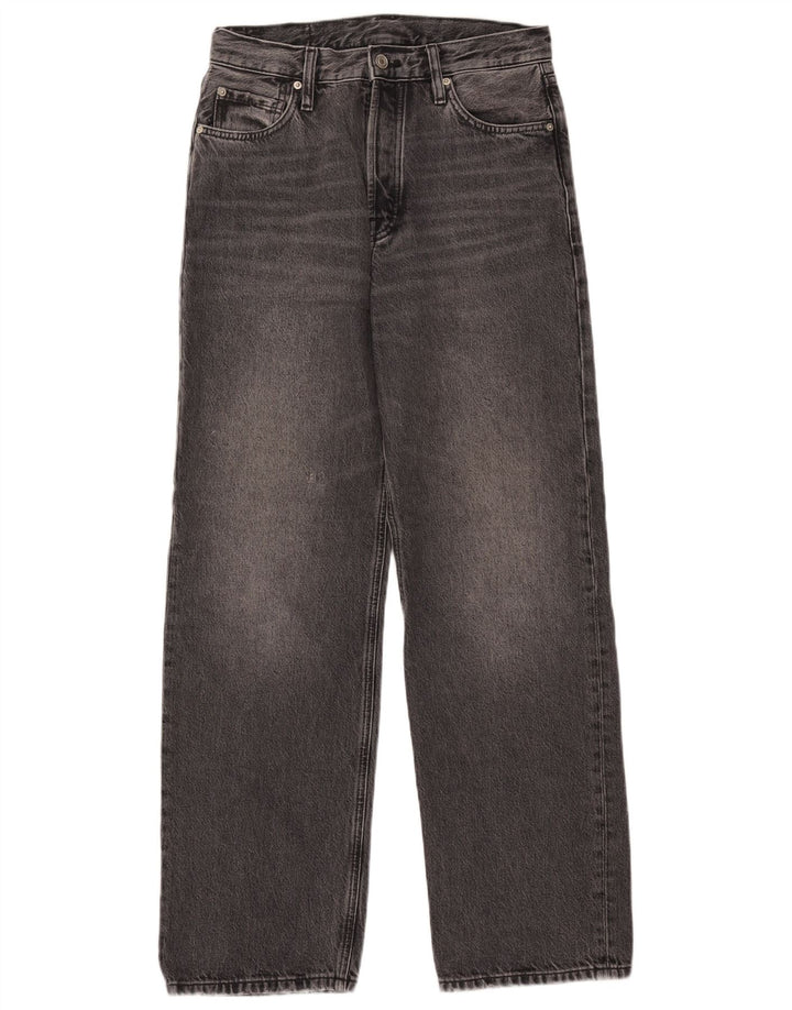 Massimo Dutti Jean ample pour femme EU 38 Small W28 L30 Gris Coton