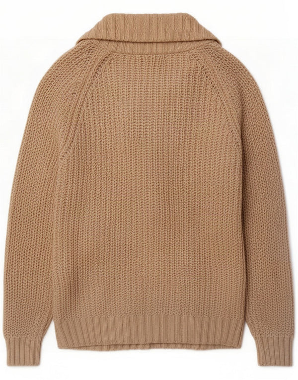 Zara Cardigan croisé pour femme UK 14 Large Beige Classique