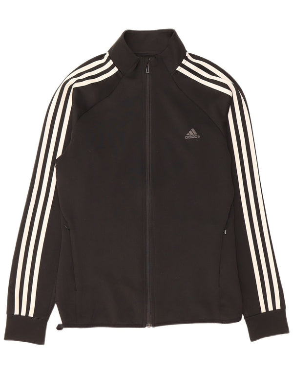 ADIDAS Veste de survêtement Climalite pour femme UK 12/14 Noir moyen