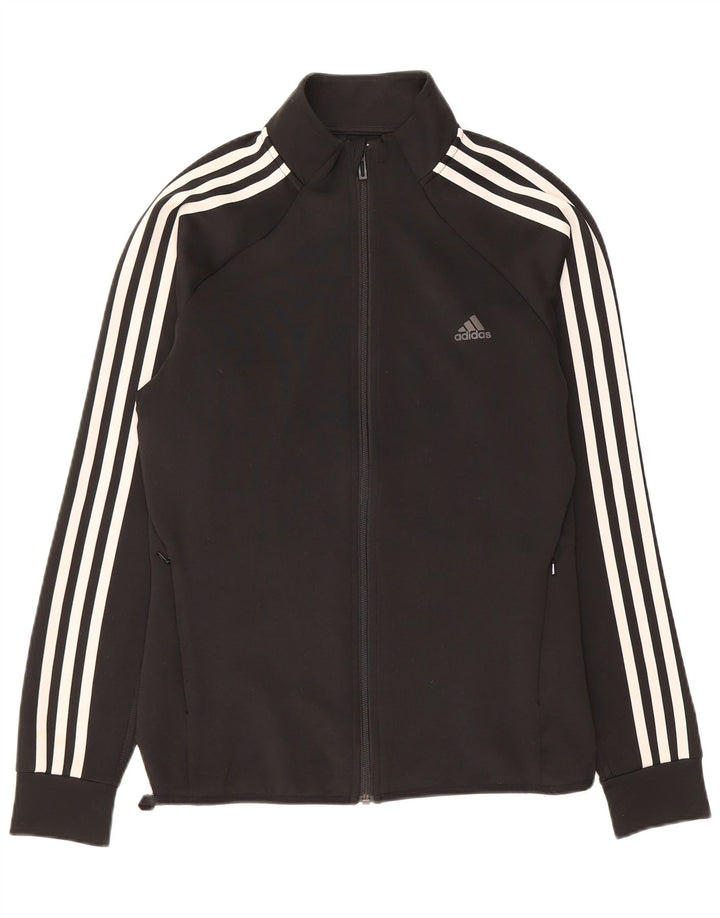 ADIDAS Veste de survêtement Climalite pour femme UK 12/14 Noir moyen