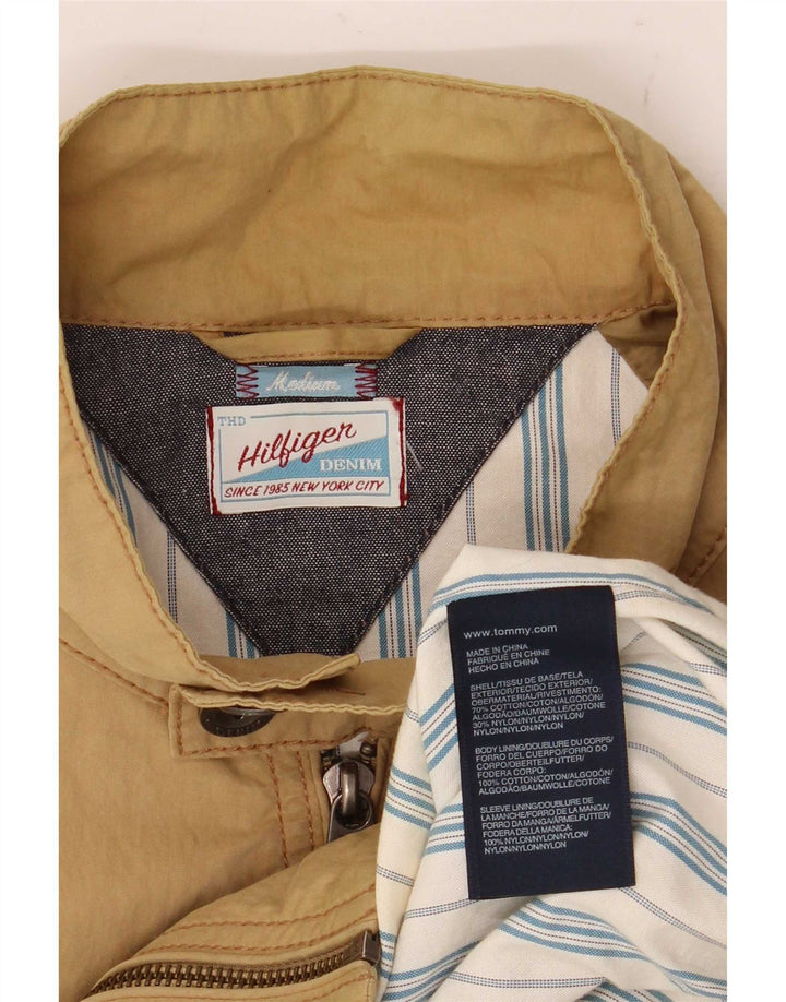 Tommy Hilfiger Veste Bomber Homme UK 38 Coton Beige Moyen
