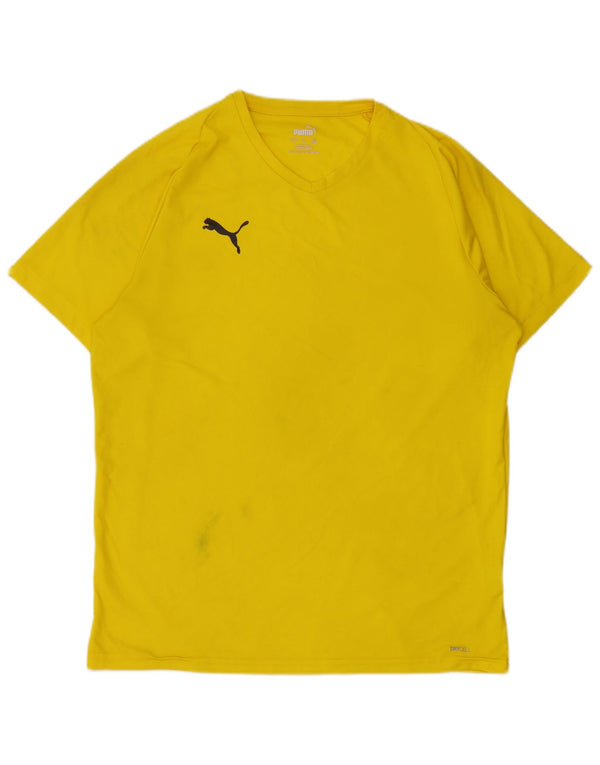 Puma T-Shirt Homme Haut Large Jaune Polyester