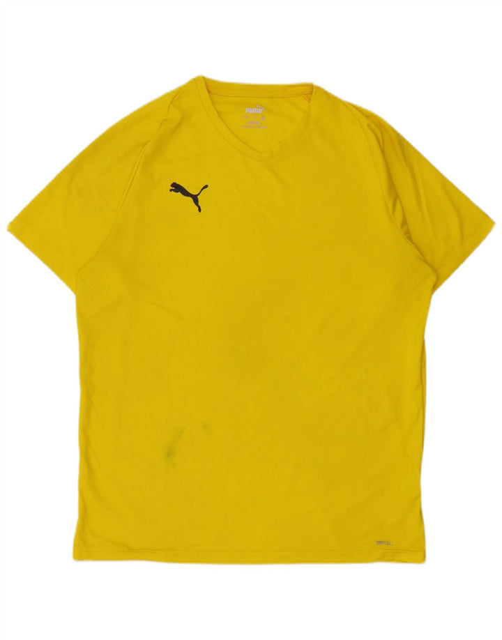 Puma T-Shirt Homme Haut Large Jaune Polyester