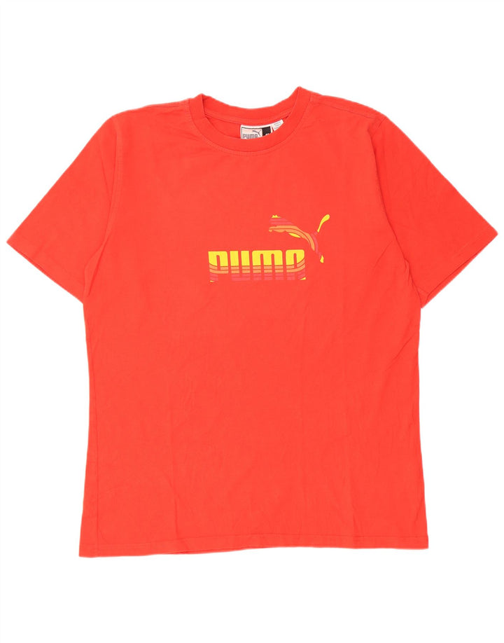 Puma T-Shirt Graphic Homme Rouge Moyen Coton
