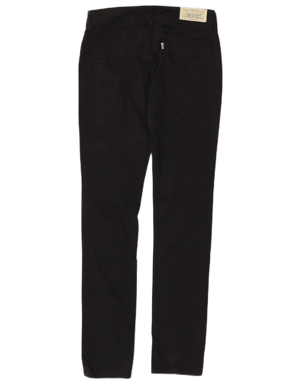 Levi's Womens 473 Skinny Casual Trousers W29 L34 Black Cotton