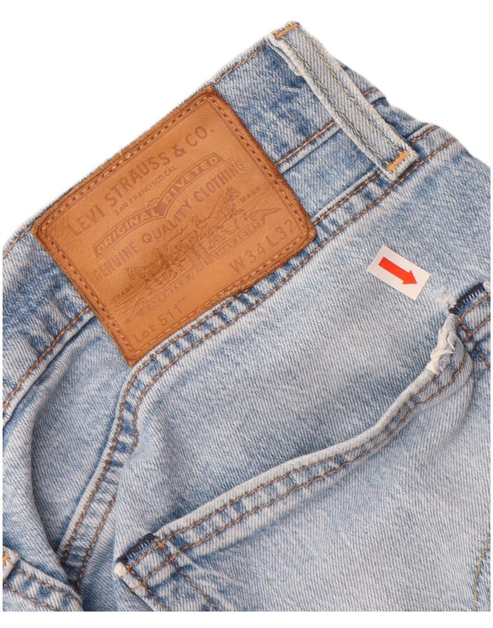 LEVI'S Jean Slim 511 Homme W34 L32 Bleu Coton