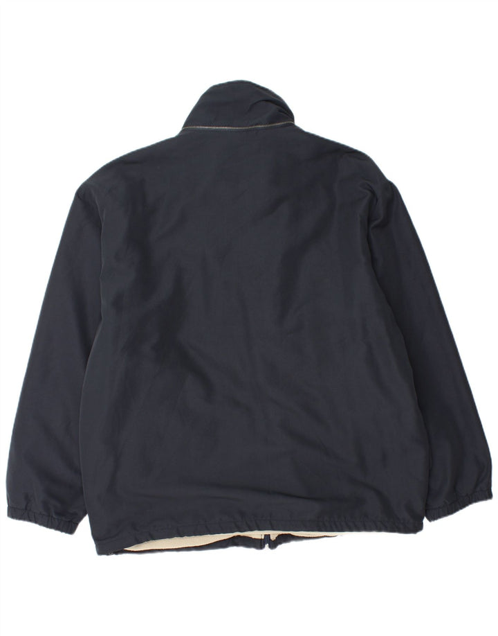 Kappa Veste réversible coupe ample pour homme UK 36 Small Bleu marine Polyester