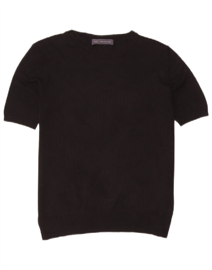 Marks & Spencer Chemisier pour femme UK 10 Small Noir Viscose