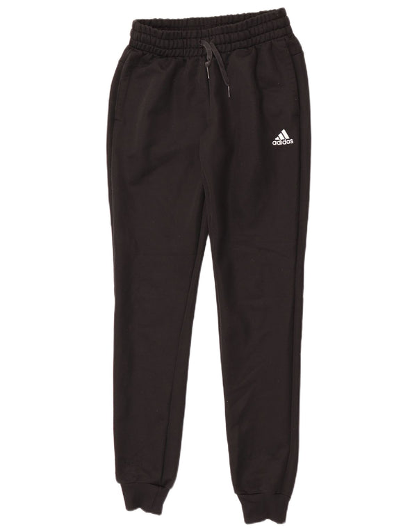 Adidas Pantalon de survêtement pour femme Joggers UK 4/6 XS Noir Polyester Sports