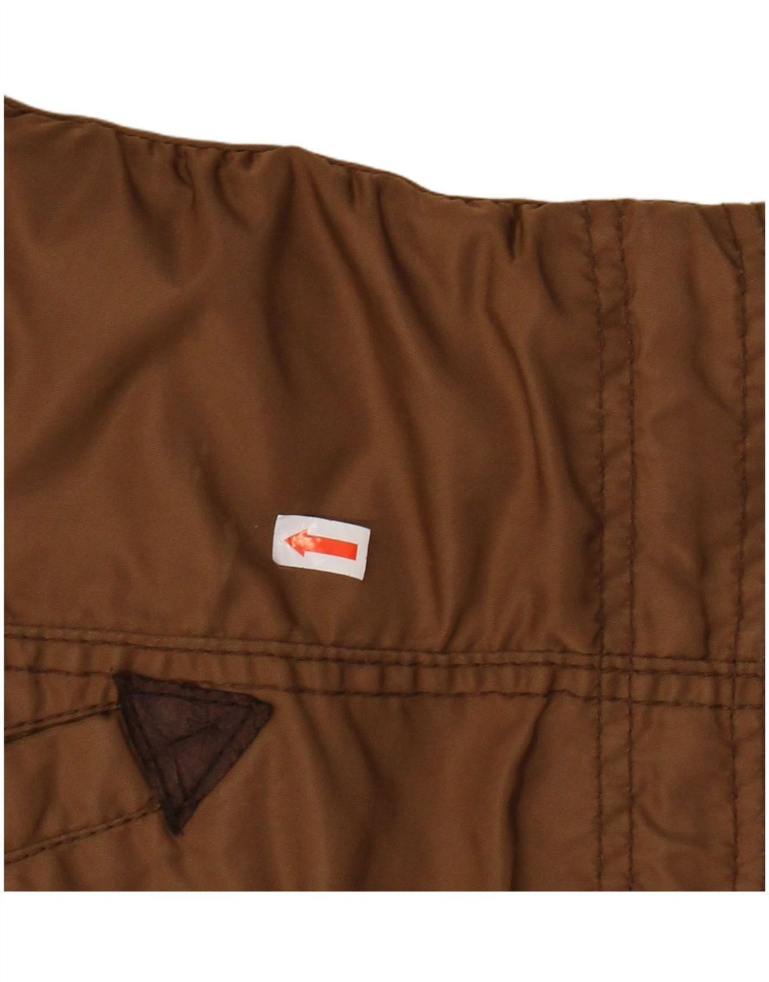 KHUJO Veste Parka Militaire à Capuche pour Femme UK 14 Marron Moyen Polyester