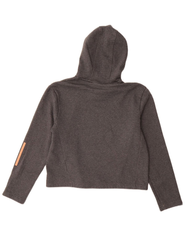 Adidas Sweat à capuche court pour fille 14-15 ans Gris Coton