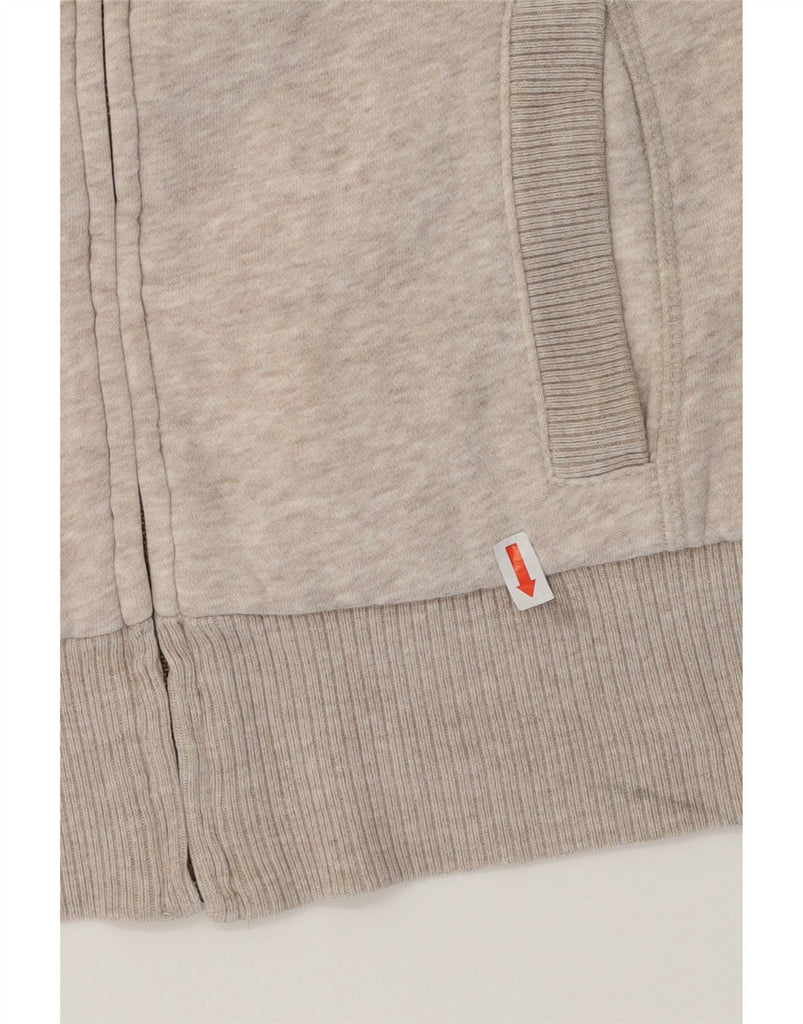 OLD NAVY Womens Zip Hoodie Sweater UK 14 Medium Grey Flecked Cotton Vintage Old Navy and Second-Hand Old Navy from Messina Hembry 