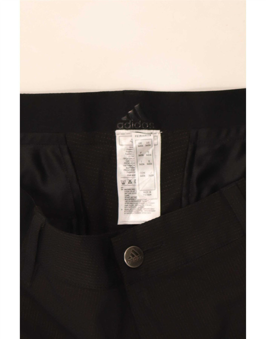 Adidas Pantalon Chino Slim Homme W34 L29 Noir Polyester