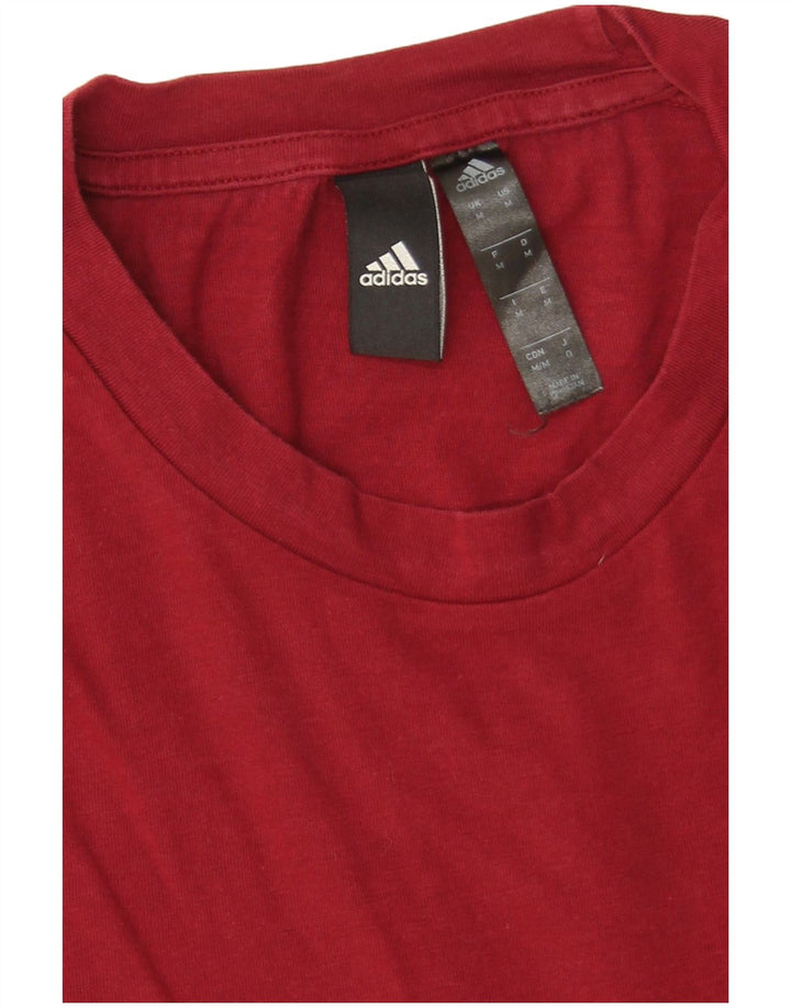 Adidas T-Shirt Homme Top Rouge Moyen Coton