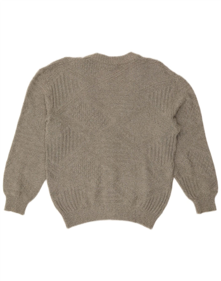 vintage Mens Cardigan Sweater IT 50 Grand Gris