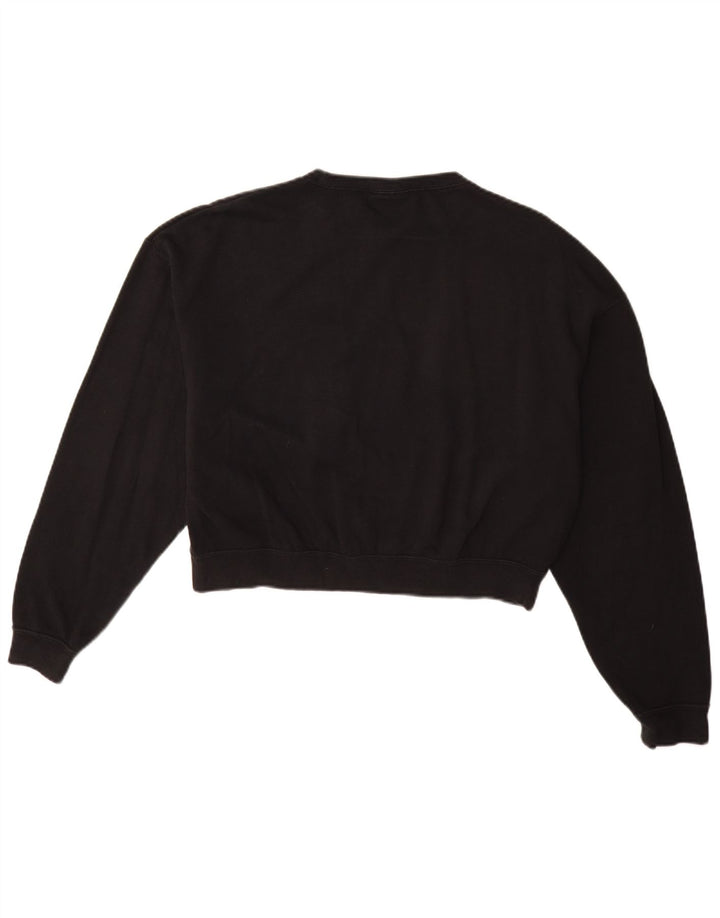 NIKE Sweat-shirt graphique surdimensionné pour femme UK 10 Petit Noir