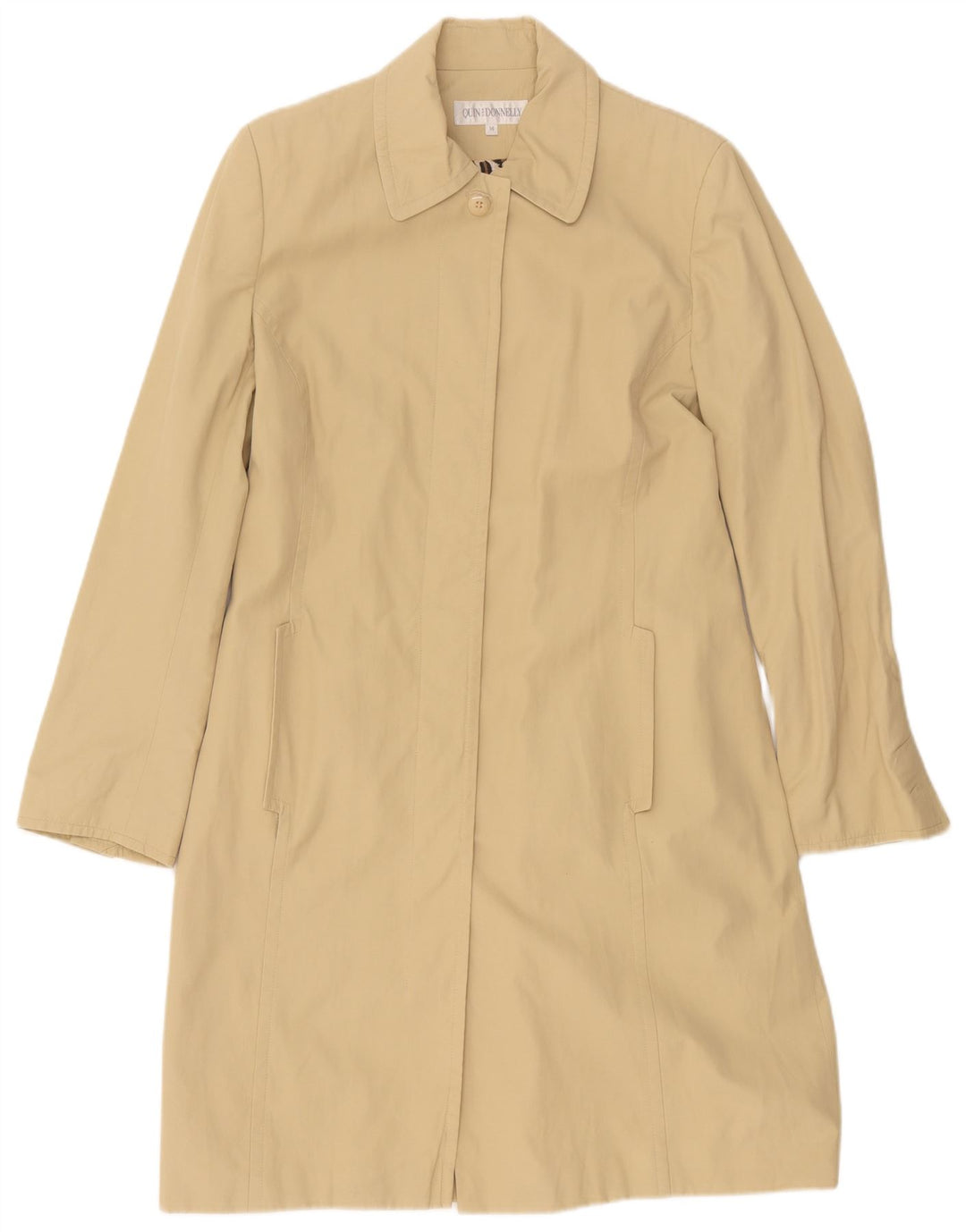 Quin And Donnelly Trench-Coat Femme UK 14 Coton Beige Moyen