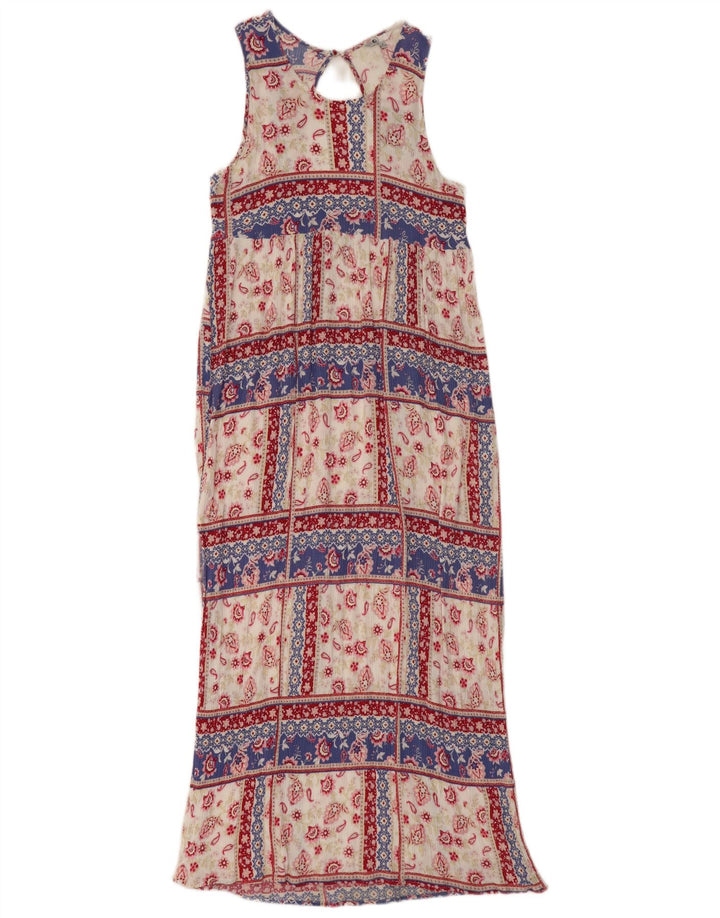Volcom Robe longue sans manches pour femme UK 12 Medium Multicolore Paisley