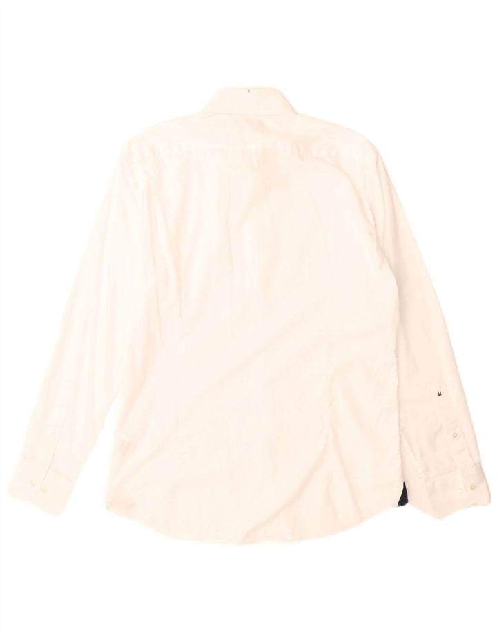 Tommy Hilfiger Chemise ajustée sur mesure pour homme en coton blanc moyen