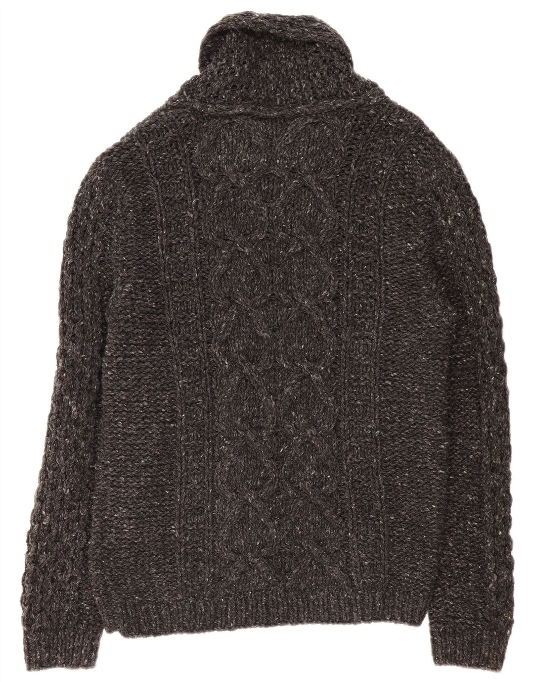 DIESEL Cardigan Homme Pull Large Gris Moucheté Laine