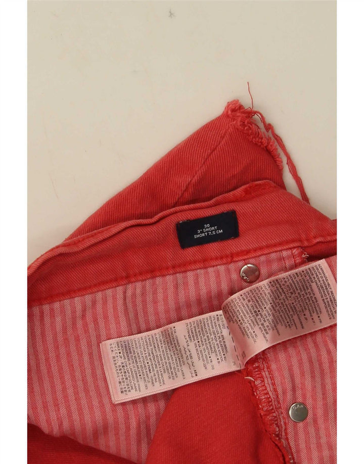 Gap Womens Denim Hot Pants W30 Coton Rouge Moyen