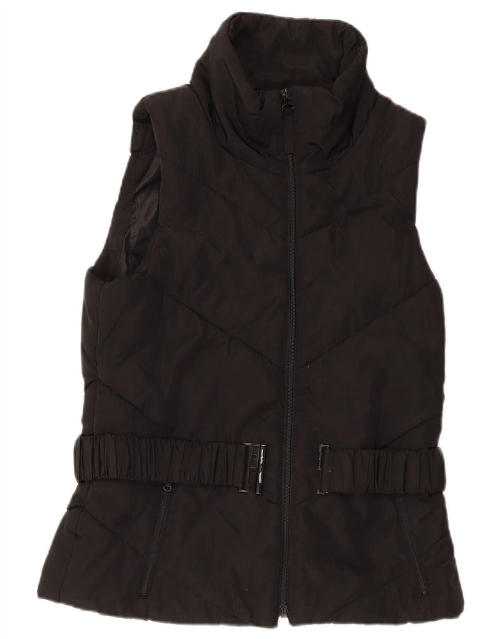 Zara Gilet rembourré pour femme UK 12 Medium Noir