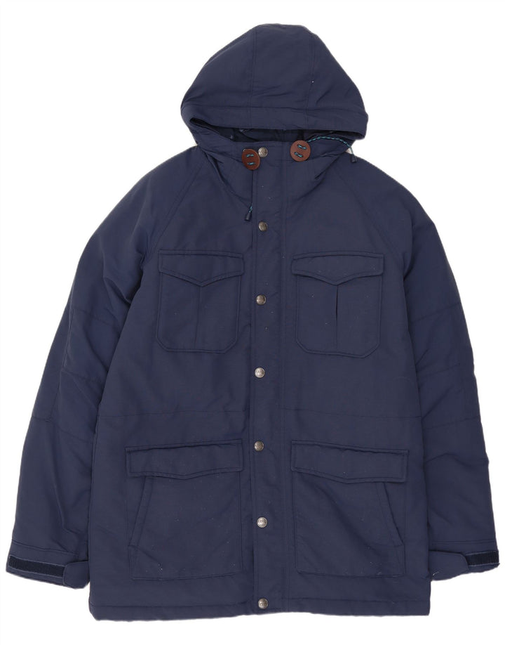 LEVI'S Veste matelassée à capuche pour homme UK 38 Bleu marine moyen