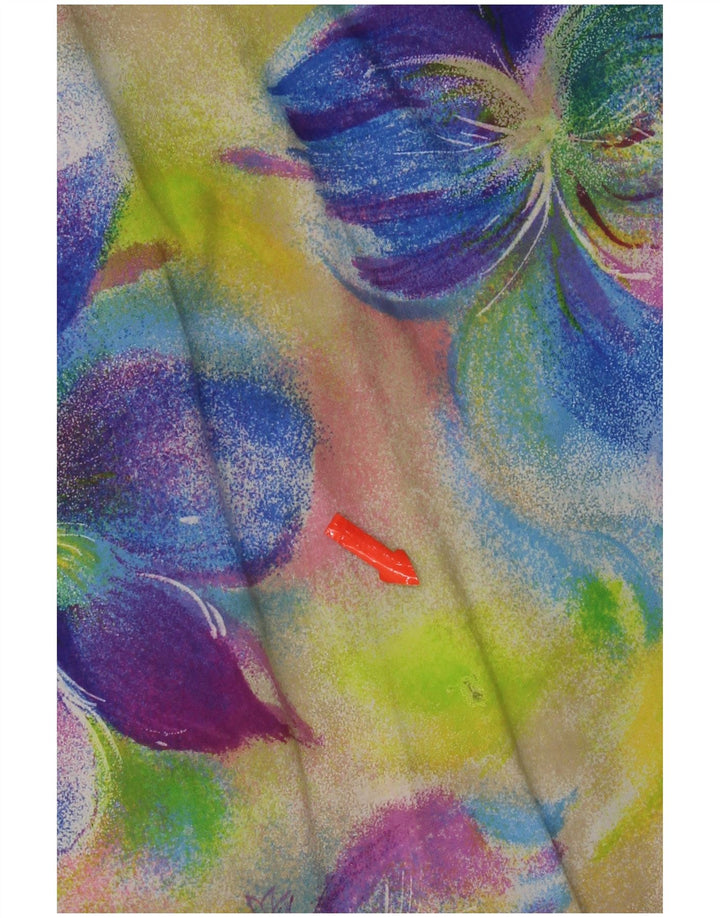 vintage Womens Blouse Top UK 18 XL Multicolore Floral
