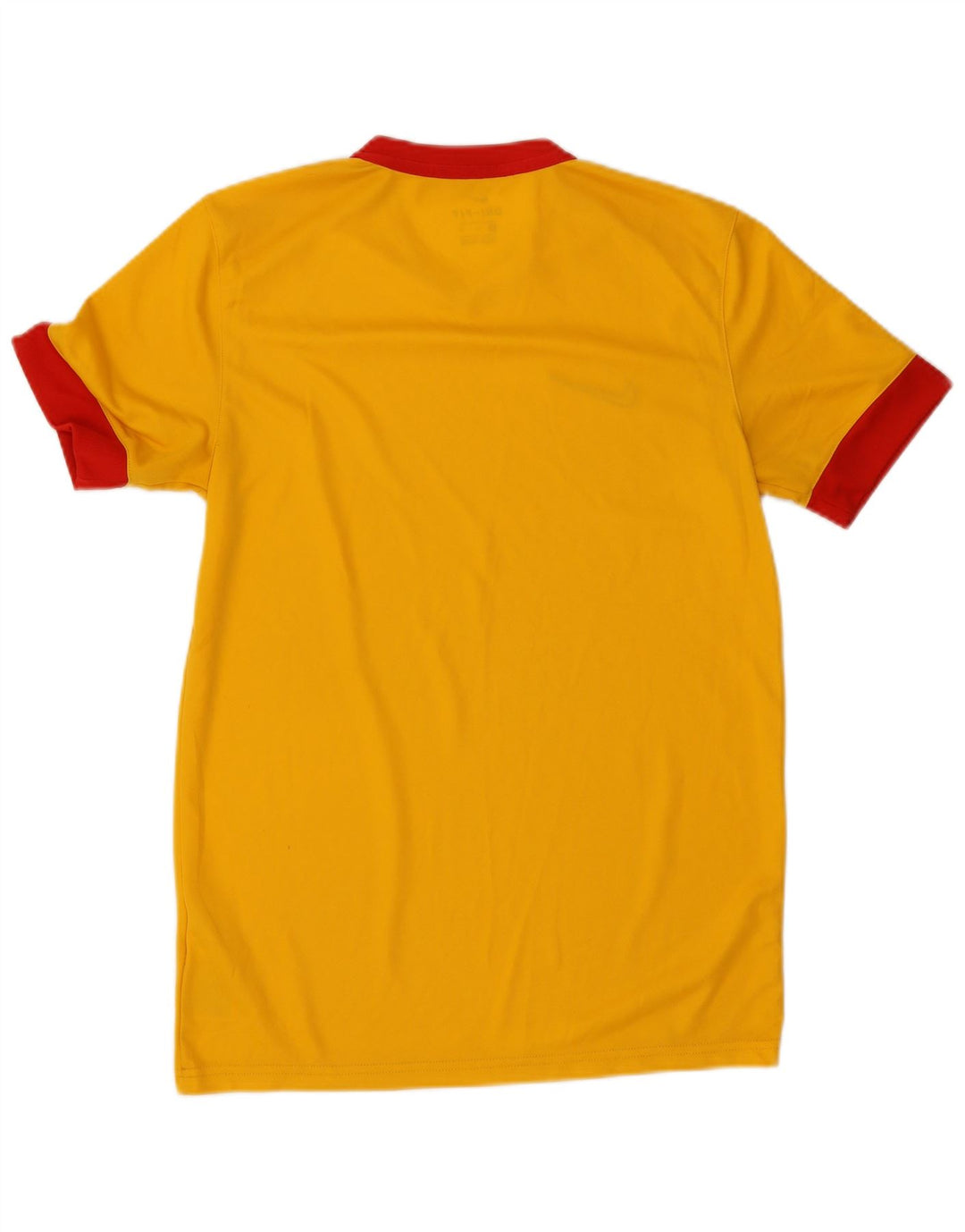 Nike Hommes Dri Fit T-Shirt Haut Jaune Moyen Colorblock Polyester