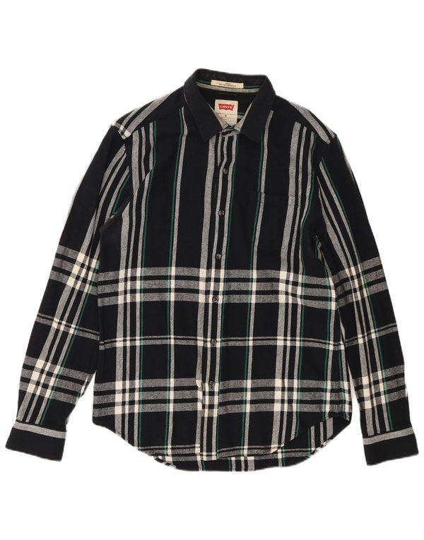 Levi's Chemise Slim Fit Flannel Homme Bleu Marine Carreaux