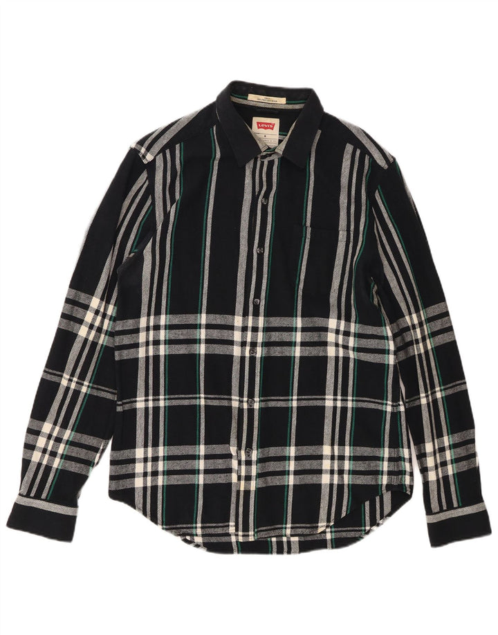 Levi's Chemise Slim Fit Flannel Homme Bleu Marine Carreaux
