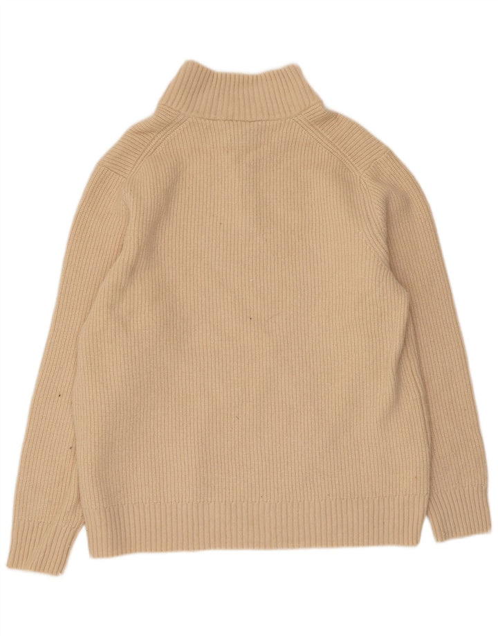 Lyle & Scott Pull col zippé pour homme XL Beige