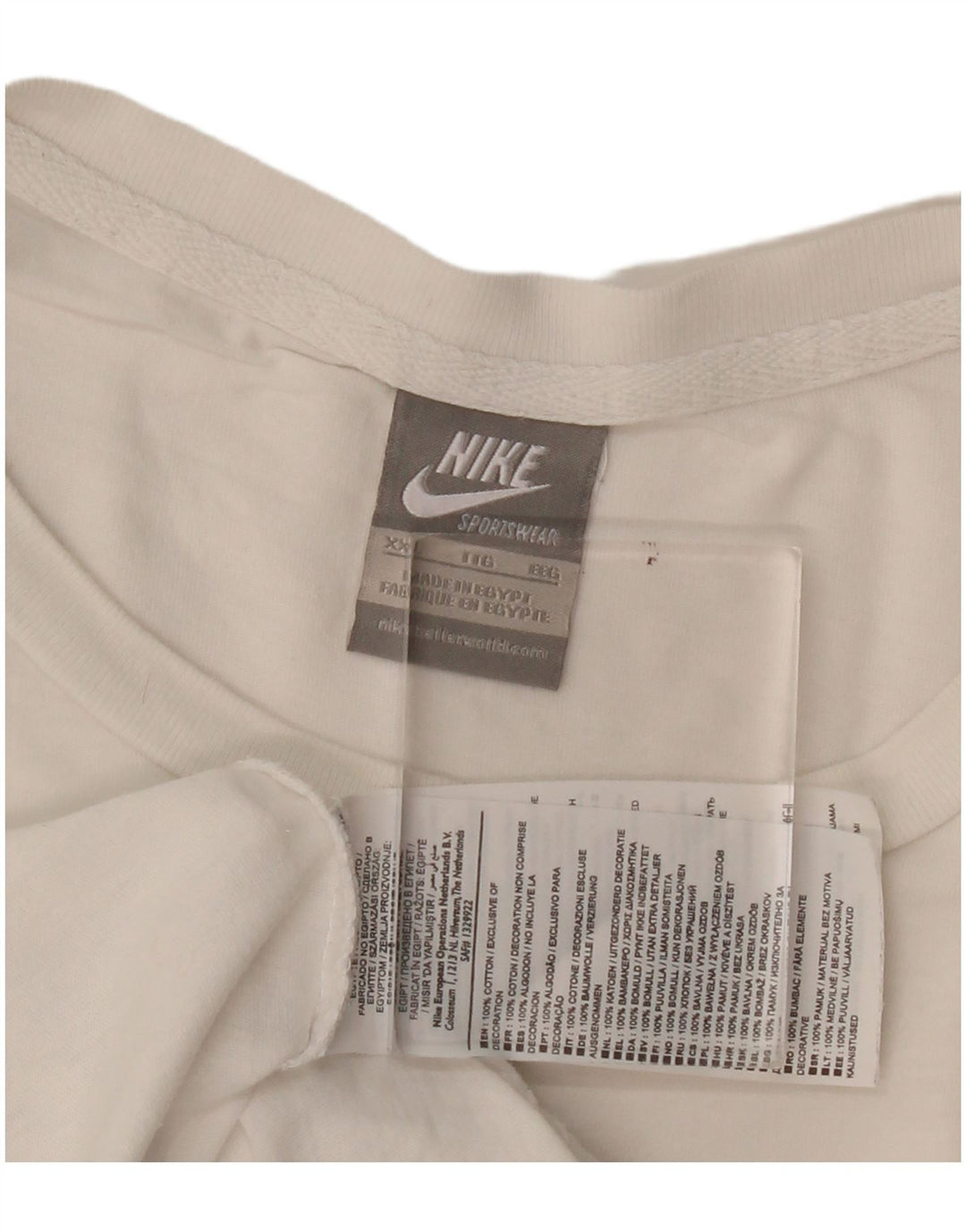Nike T-shirt graphique pour homme en coton blanc 2XL